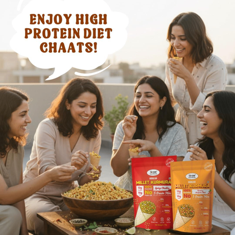 Nihkan Millet Kurmura Puffs – Spicy Chatka | 70g