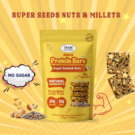 Nihkan Super Seeds & Nuts Bars | 100g