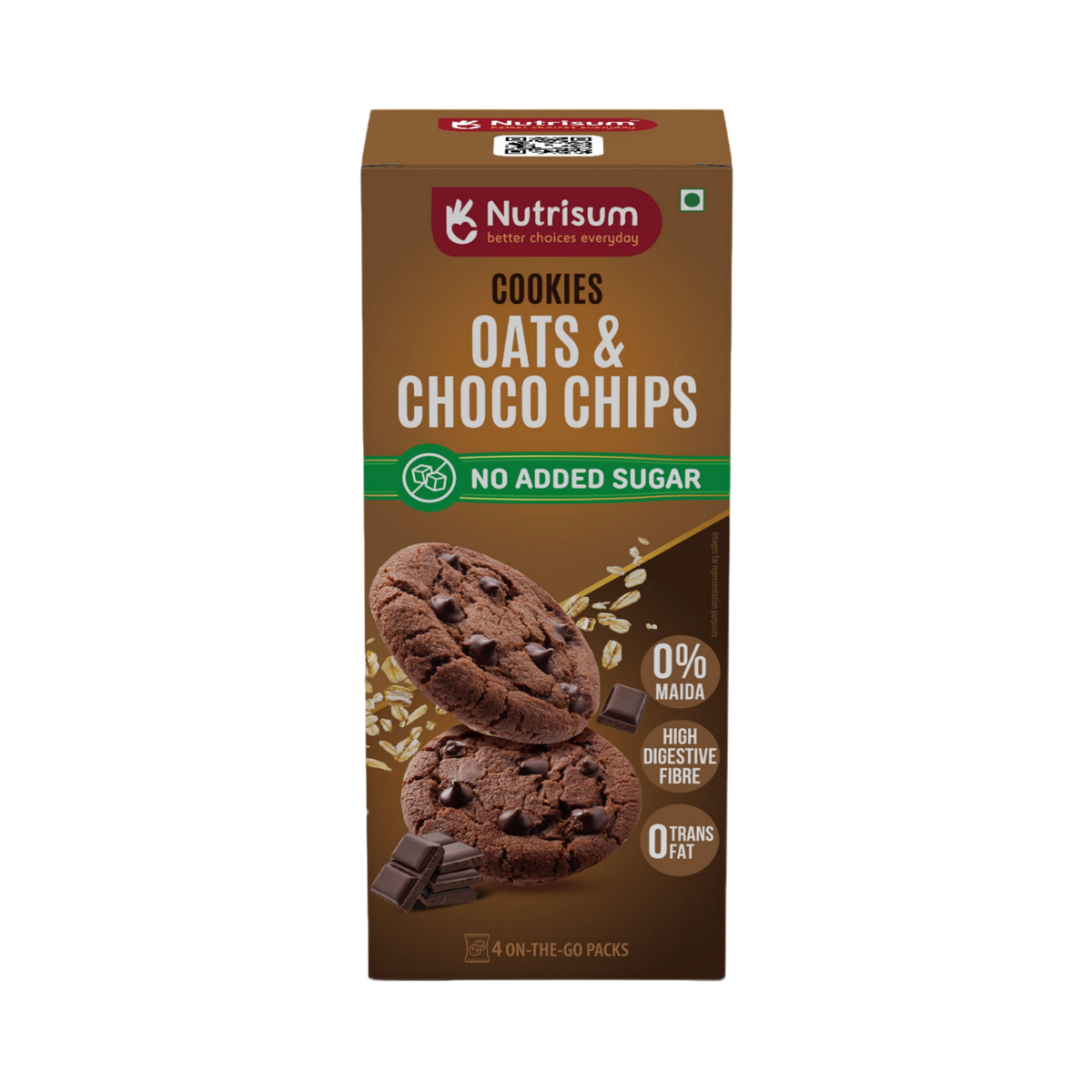 Nutrisum Oats Cookies- Choco Chip | 70g