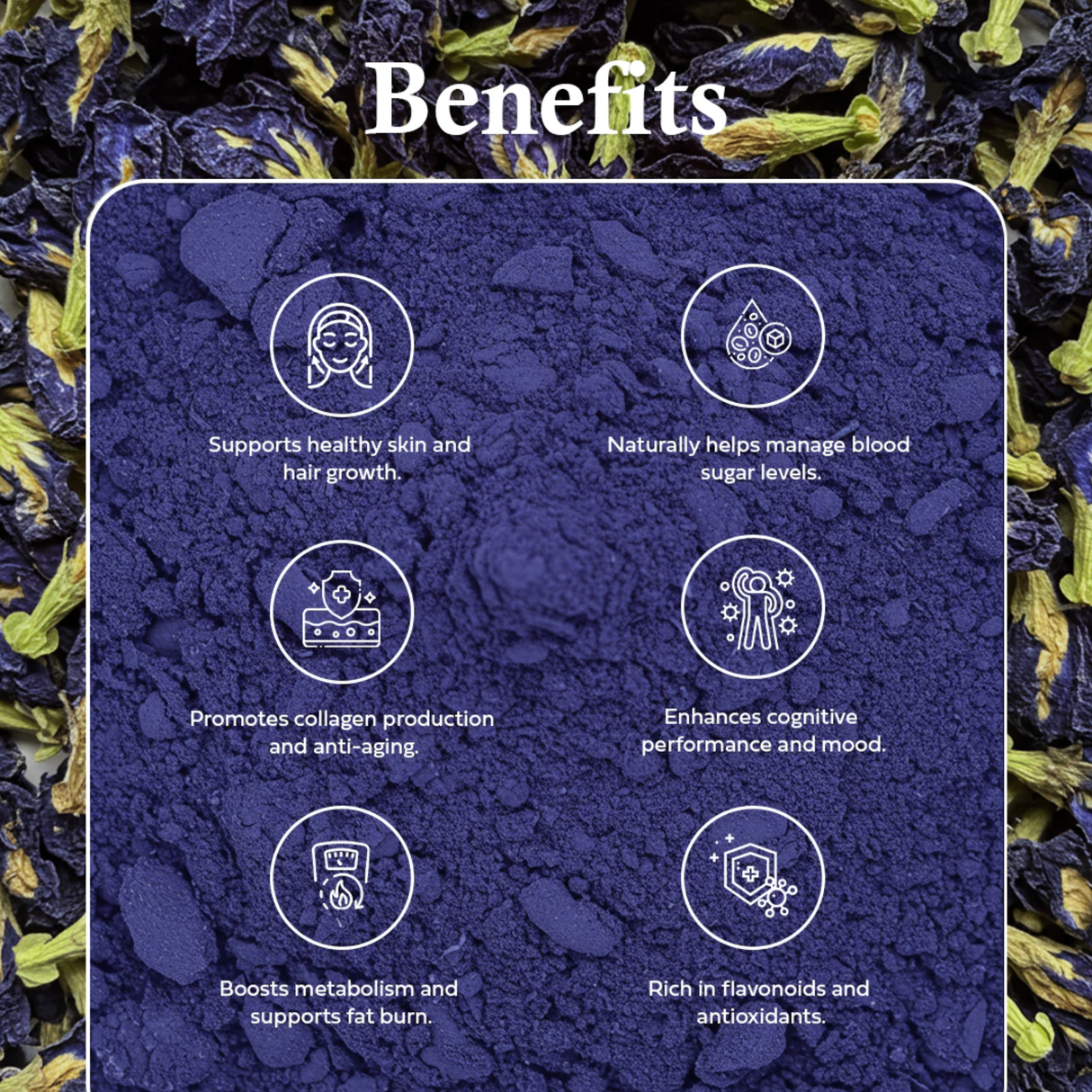 OLE Nutrients Butterfly Pea Flower Powder | 100g