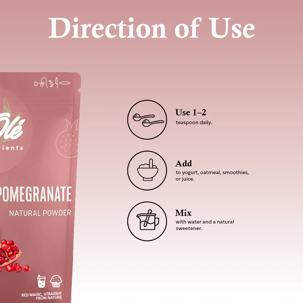 OLE Nutrients Pomegranate Powder | 100g