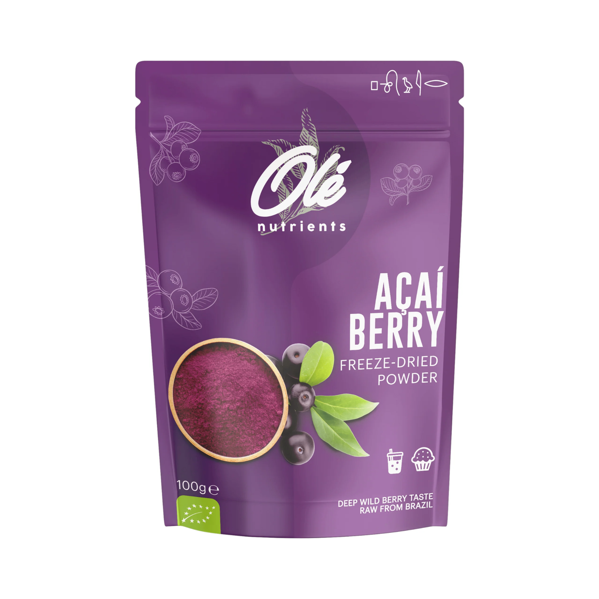 OLE Açaí Berry Freeze-Dried Powder