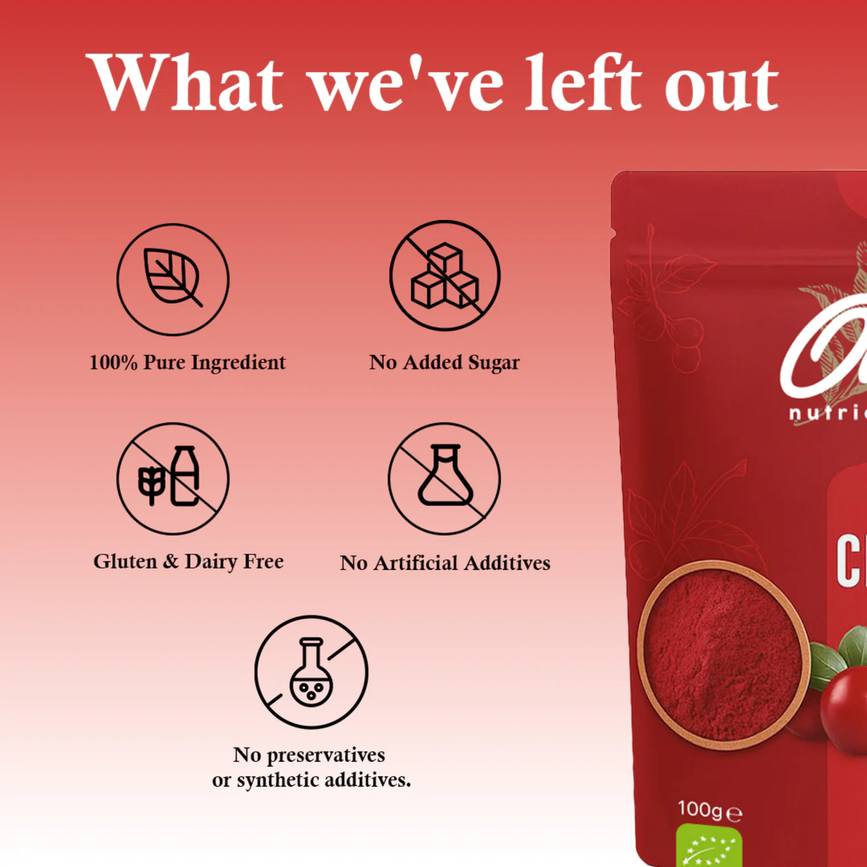 OLE Nutrients Wild Cranberry Juice Powder