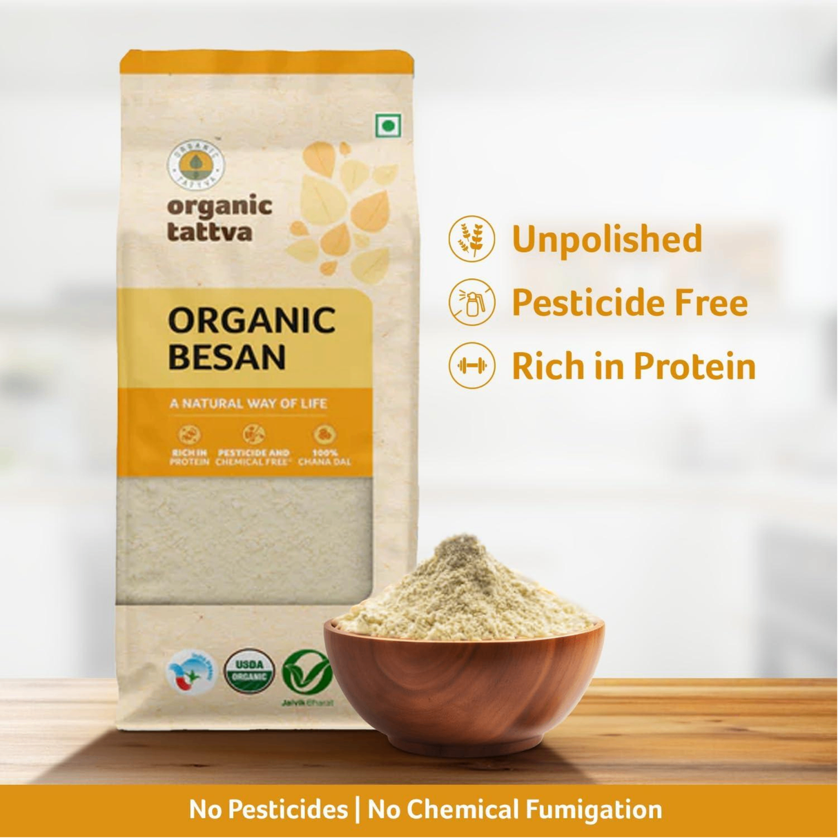 ORGANIC TATTVA Chickpea Flour (Besan)