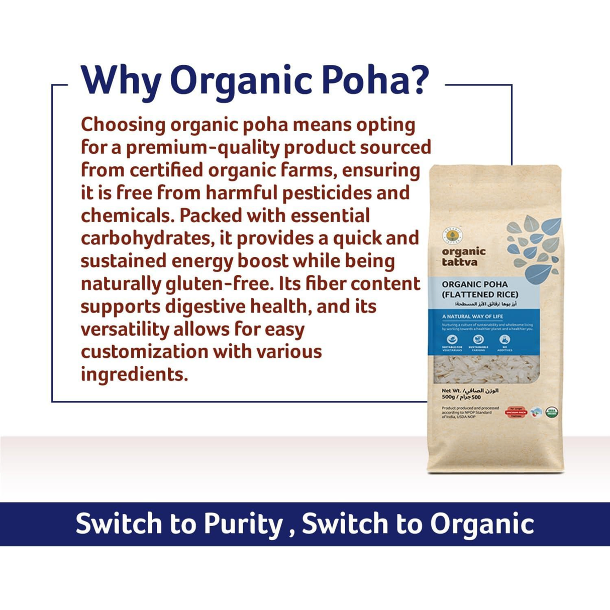 ORGANIC TATTVA  Flattened Rice Poha