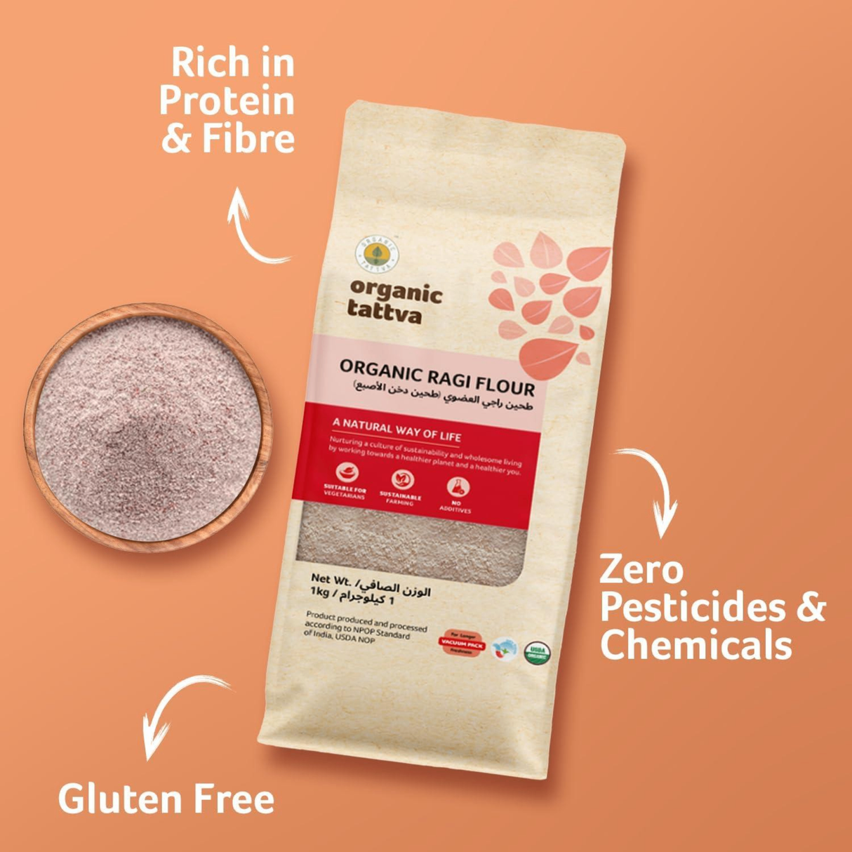ORGANIC TATTVA   Ragi Flour