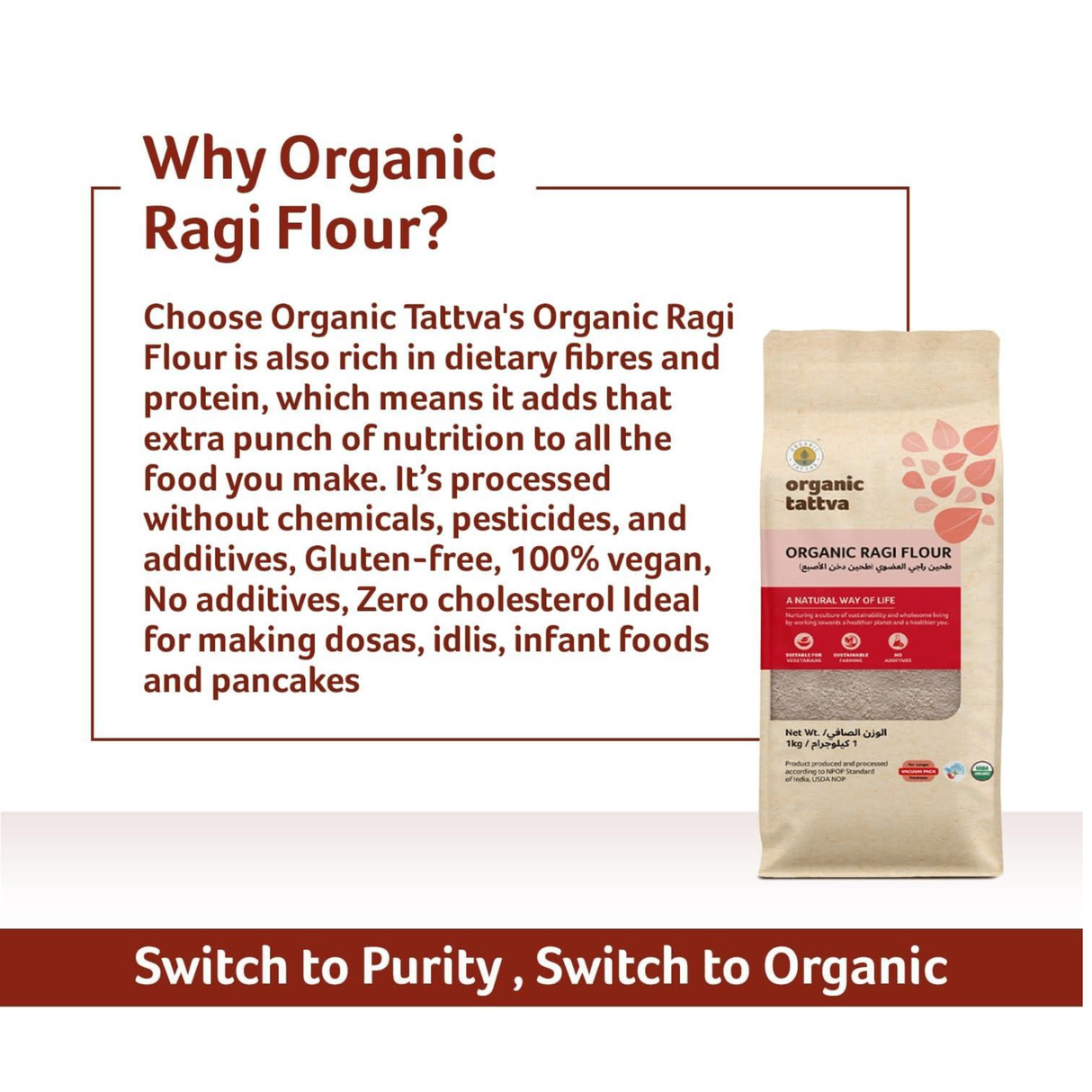 ORGANIC TATTVA   Ragi Flour