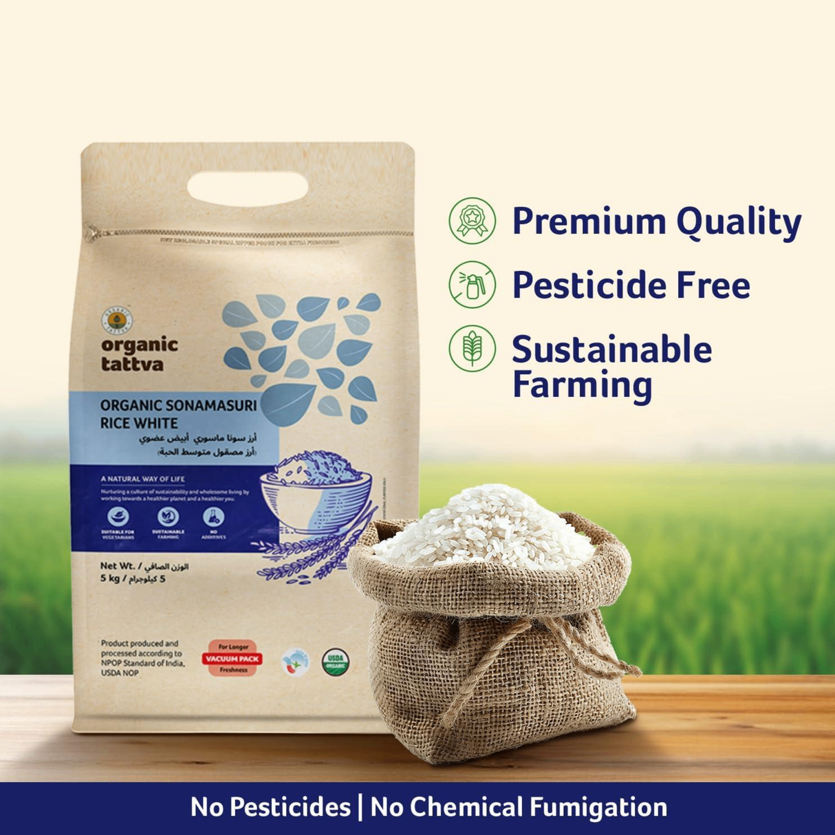ORGANIC TATTVA  Sonamasuri White Rice
