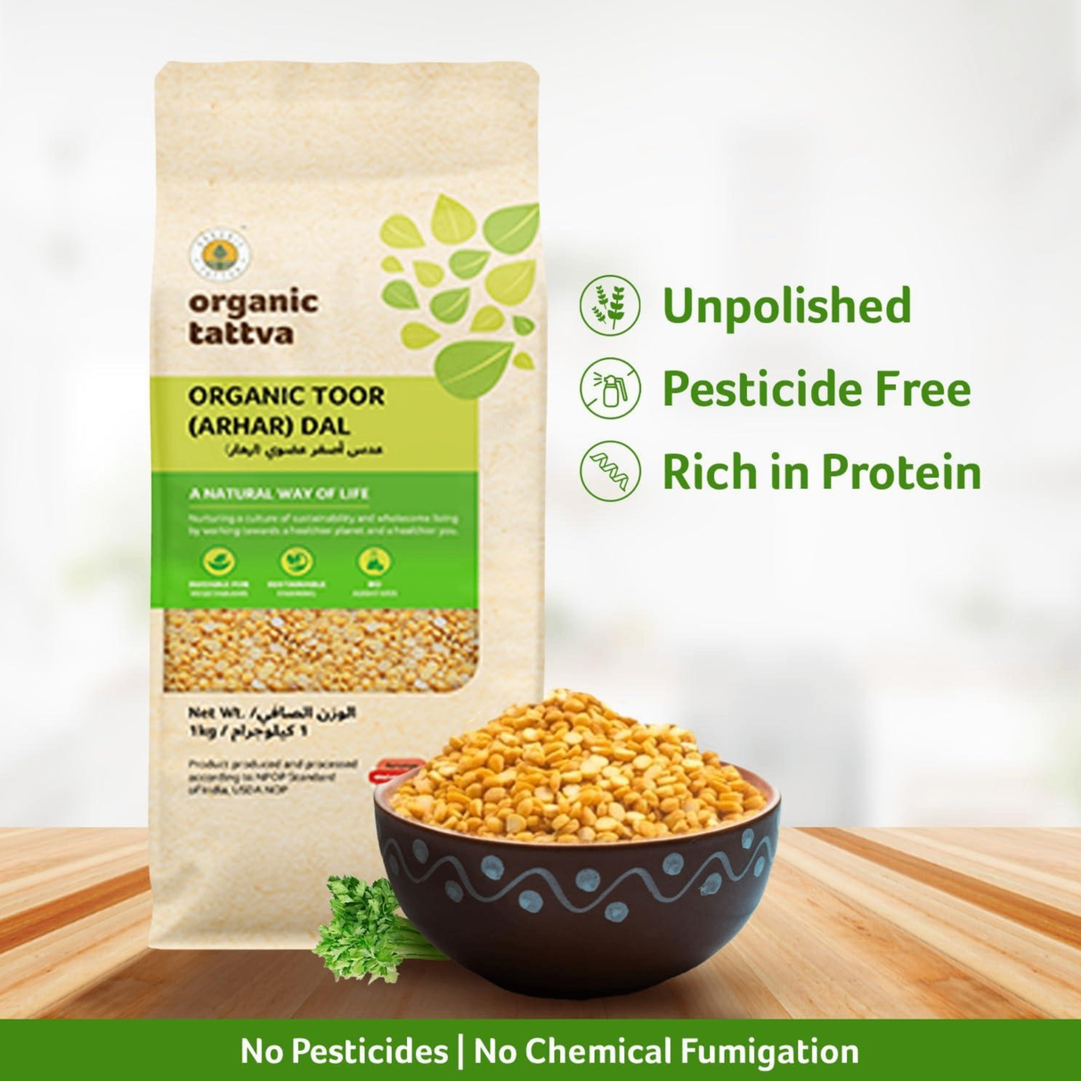 ORGANIC TATTVA  Toor Arhar Dal