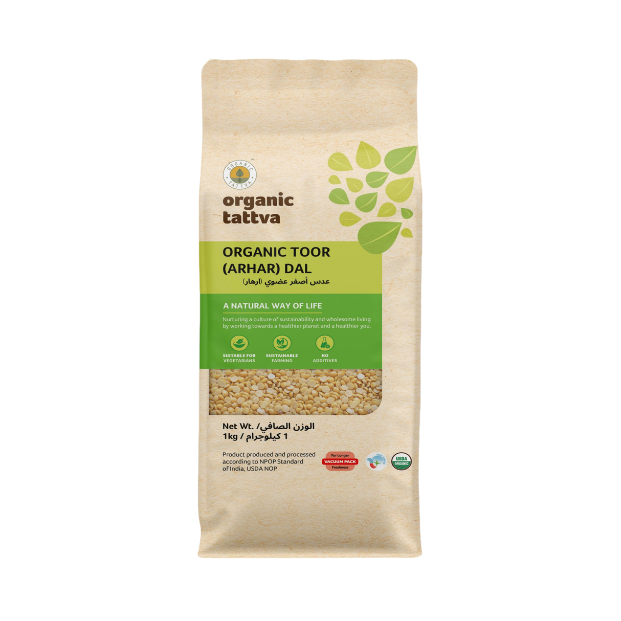 ORGANIC TATTVA  Toor Arhar Dal