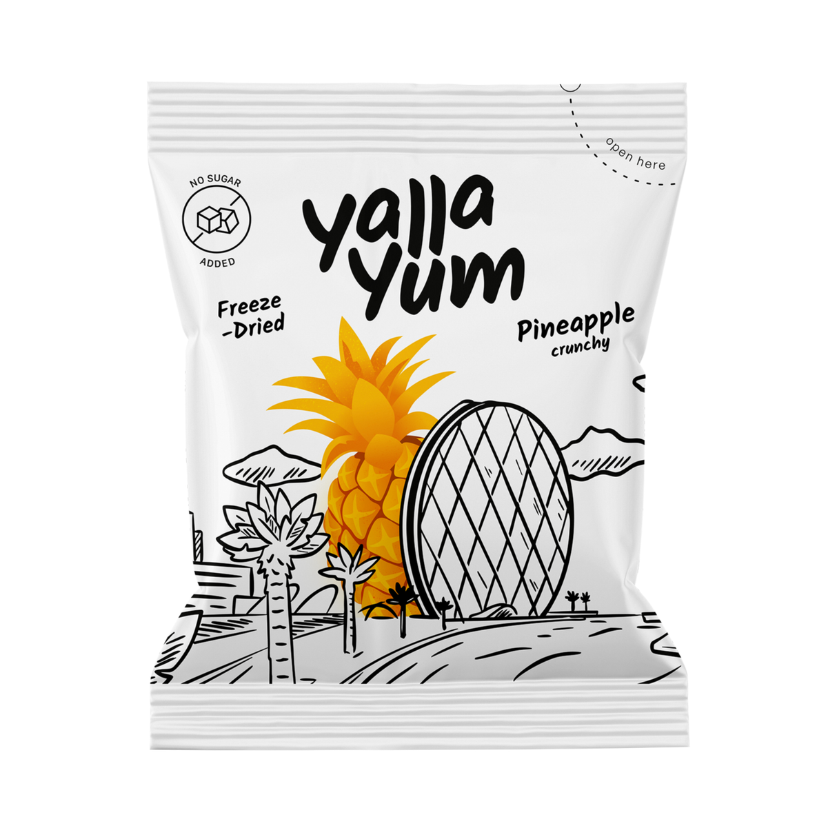 YALLA YUM Freeze Dried Pineapple Crunchy | 15 g