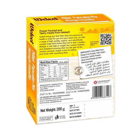 WELEET Millet Pancake Mix - Mango Vanilla