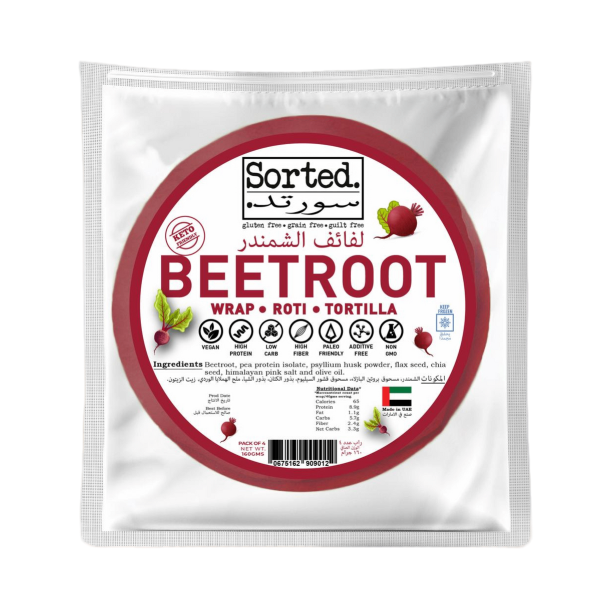 SORTED Beetroot Wrap