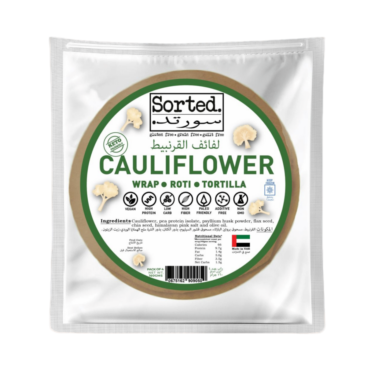 SORTED Cauliflower Wrap