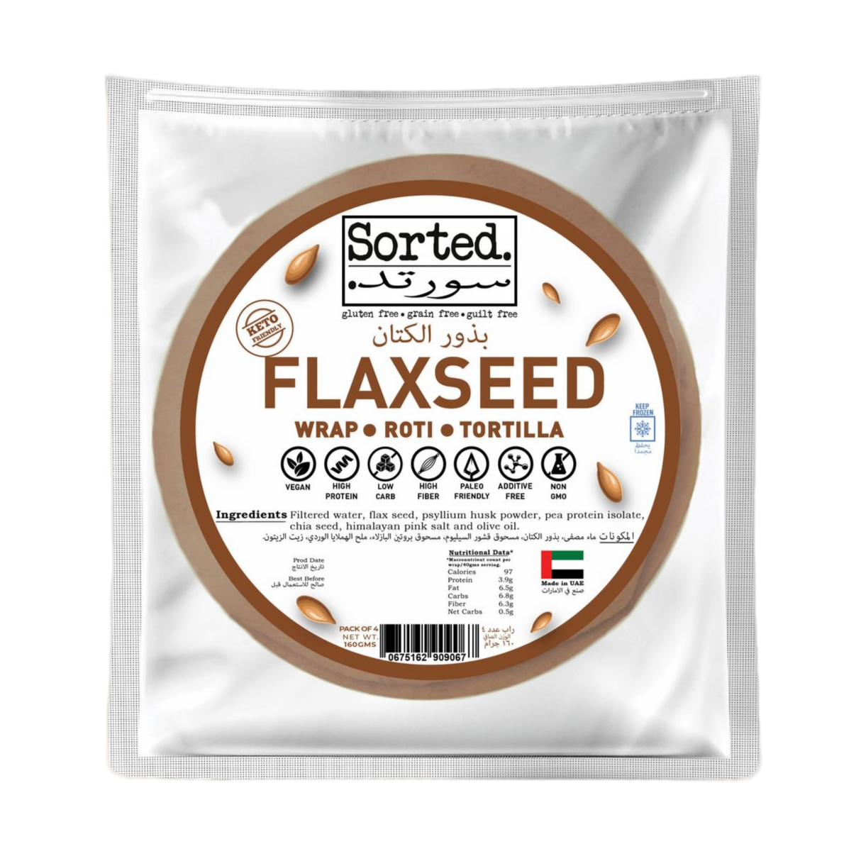 SORTED Flaxseed Wrap