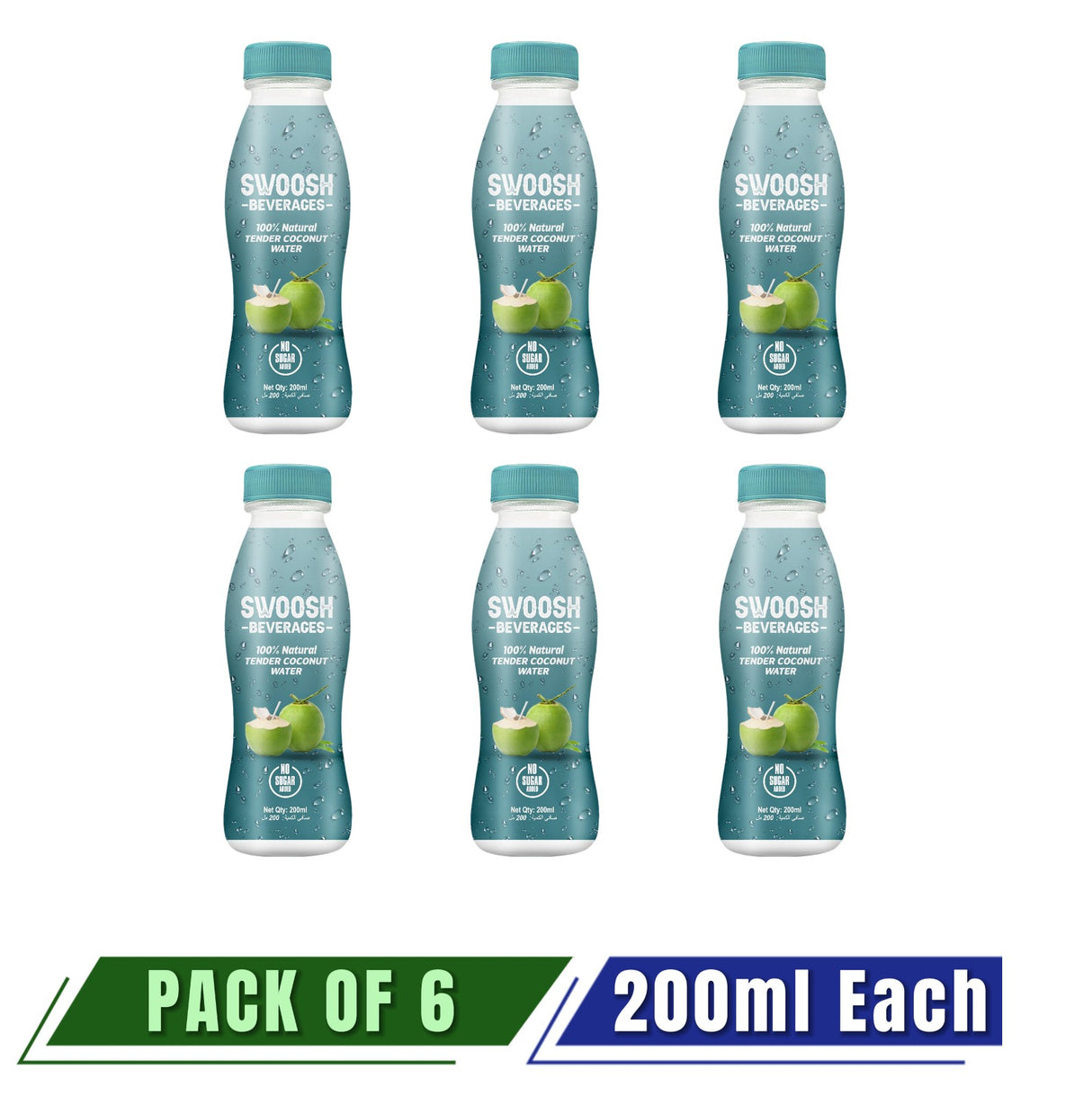 SWOOSH Tender Coconut Water - Pack of 6