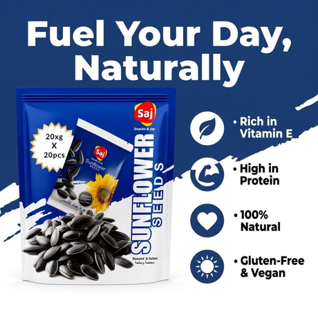 Saj Sunflower Seeds Roasted & Salted 400g