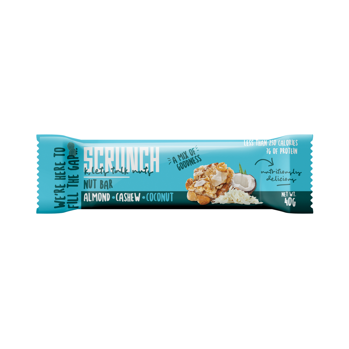 Scrunch Bar Nuts Almond, Cashew & Coconut | 40g