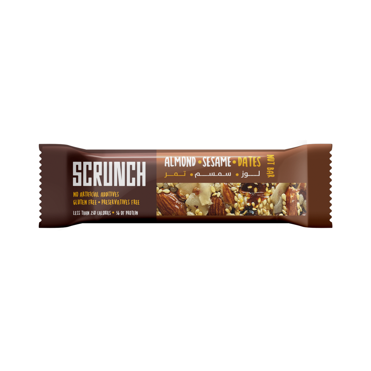 Scrunch Bar Almond, Sesame, Date | 40g