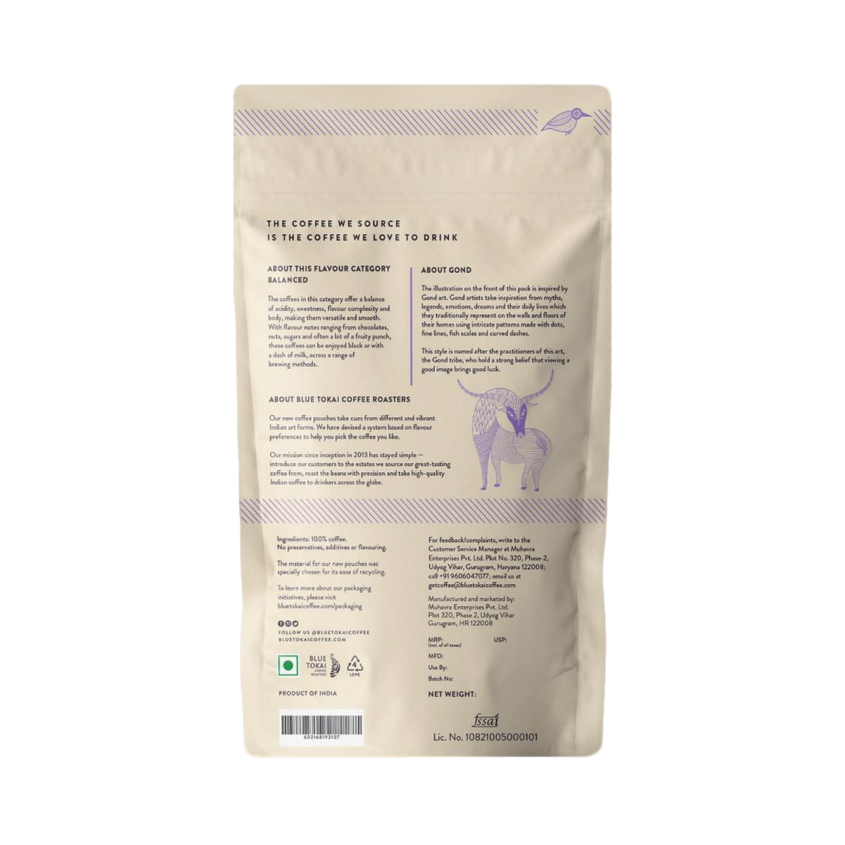 BLUE TOKAI Ground Coffee - Silver Oak - Medium Roast