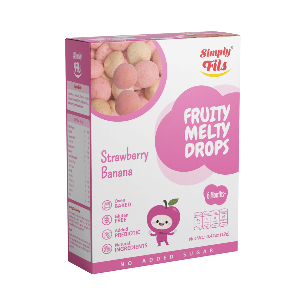 SIMPLY FILS Fruity Melty Drops -Strawberry Banana