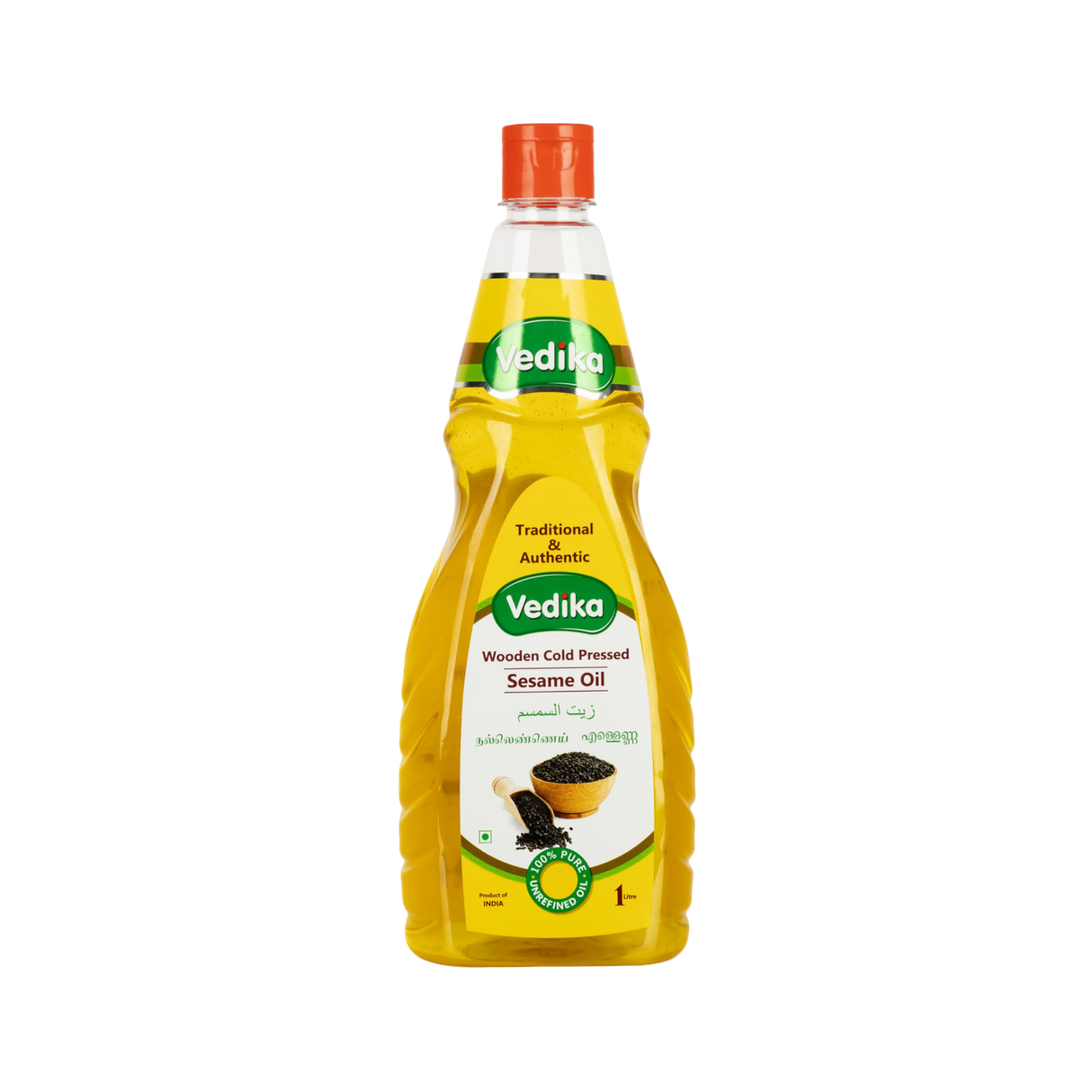 VEDIKA Sesame Oil: Wooden Cold Pressed  | 1 Litre