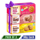 WELEET Assorted Millet Cookies - Pack of 3