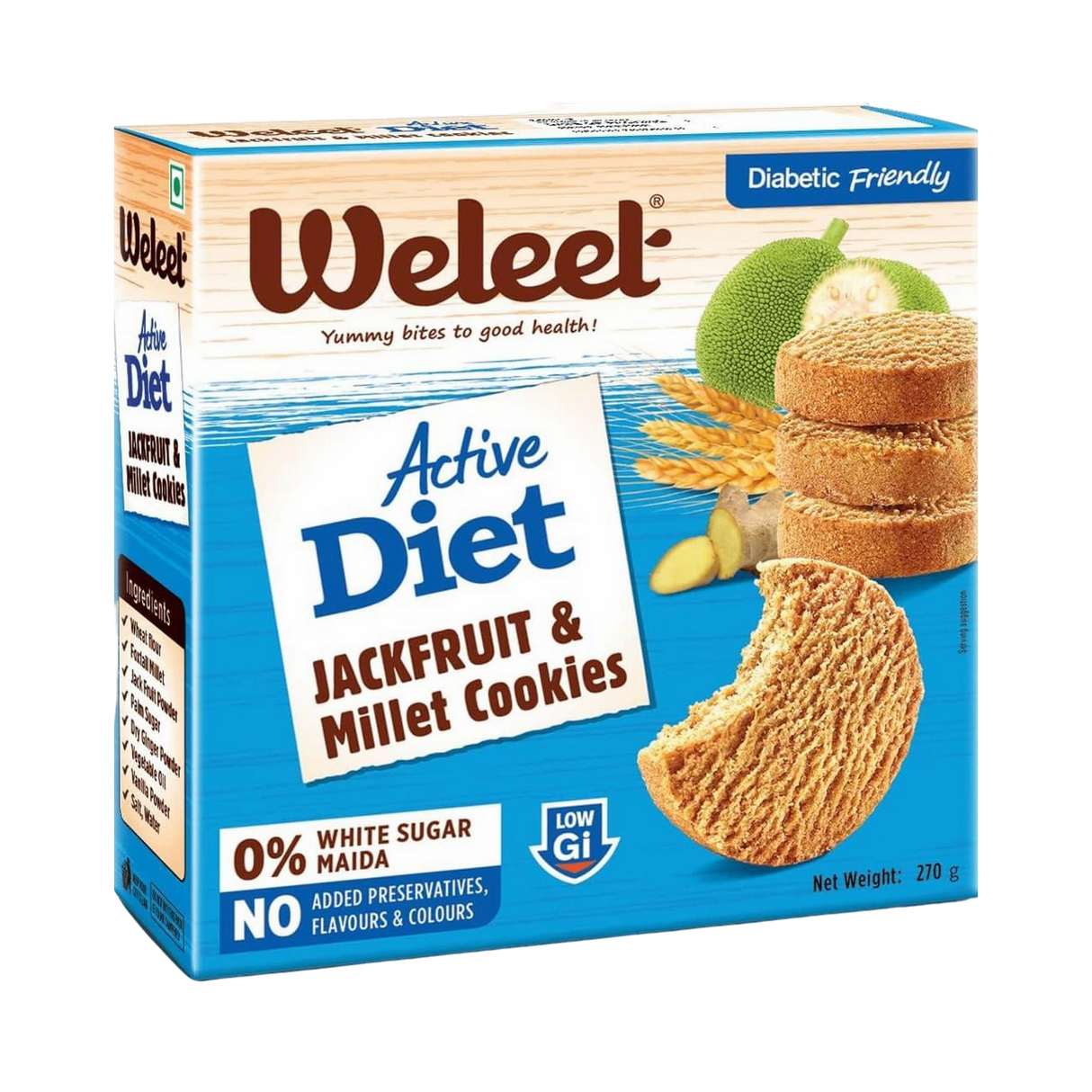 WELEET Millet Cookies -  Jackfruit  | 270 g