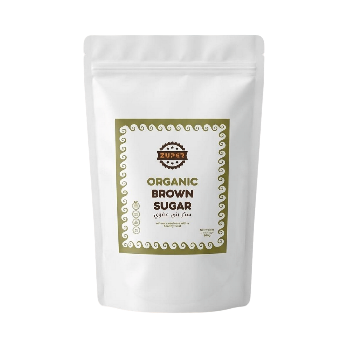 ZUPER Organic Light Brown Sugar – 500 g