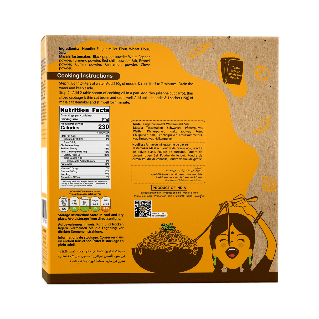 NFS Assorted Hakka Noodles - Pack of 3 - Nourify