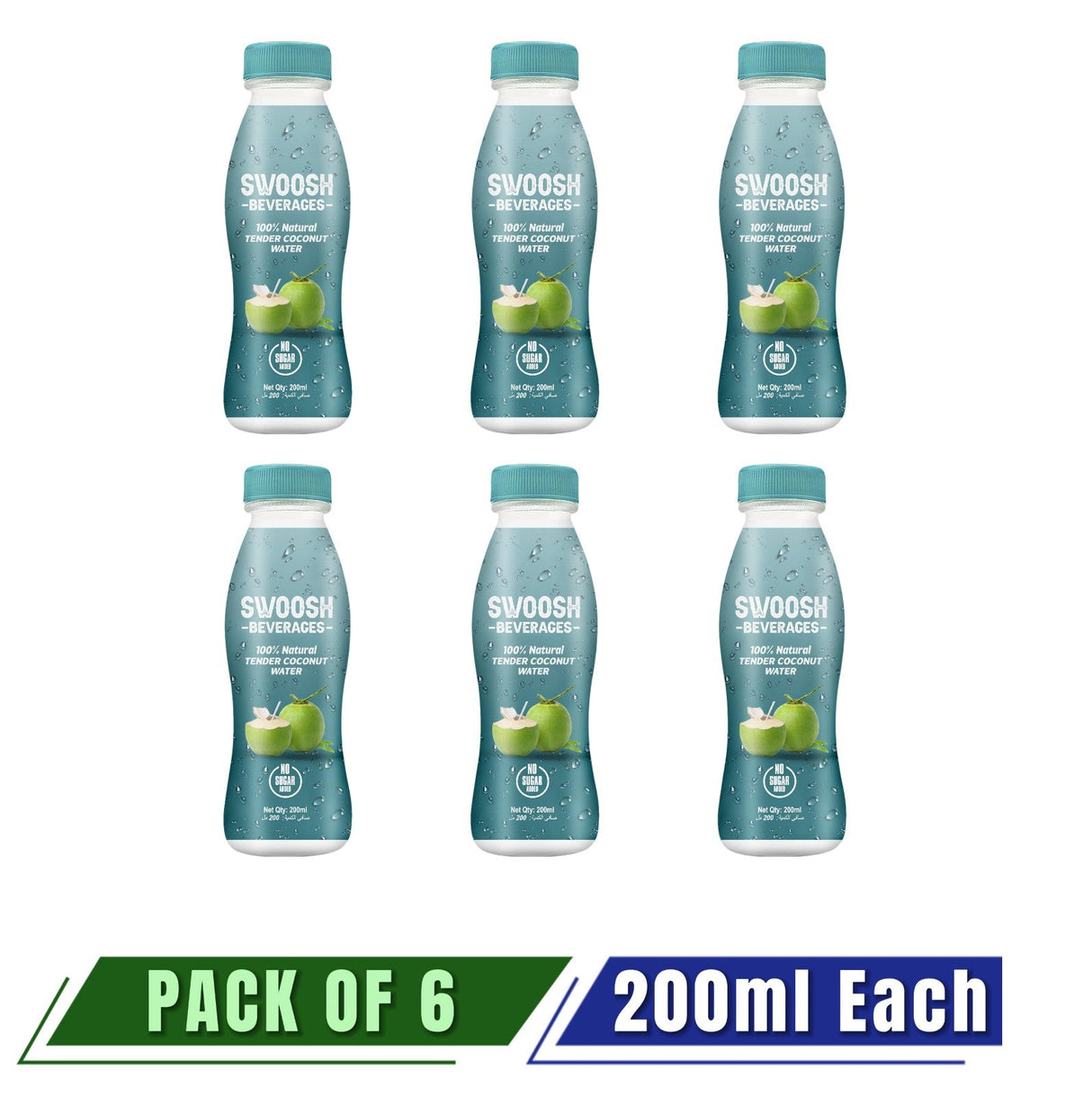 SWOOSH Tender Coconut Water - Pack of 6 - Nourify