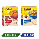 WELEET Assorted Millet Pasta - Pack of 2 (Multimillet + Ragi) - Nourify