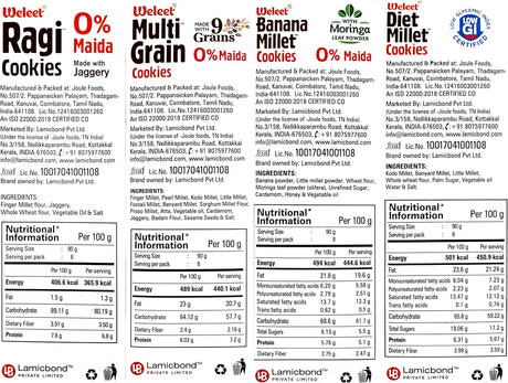 WELEET Millet Cookies - Multigrain - Nourify