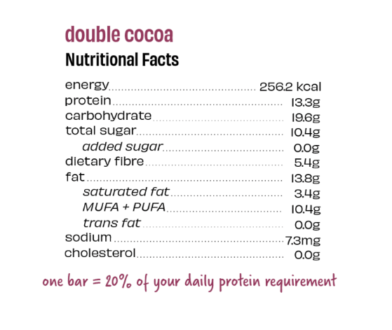 WHOLE TRUTH Double Cocoa Protein Bar - Pack of 6 - Nourify